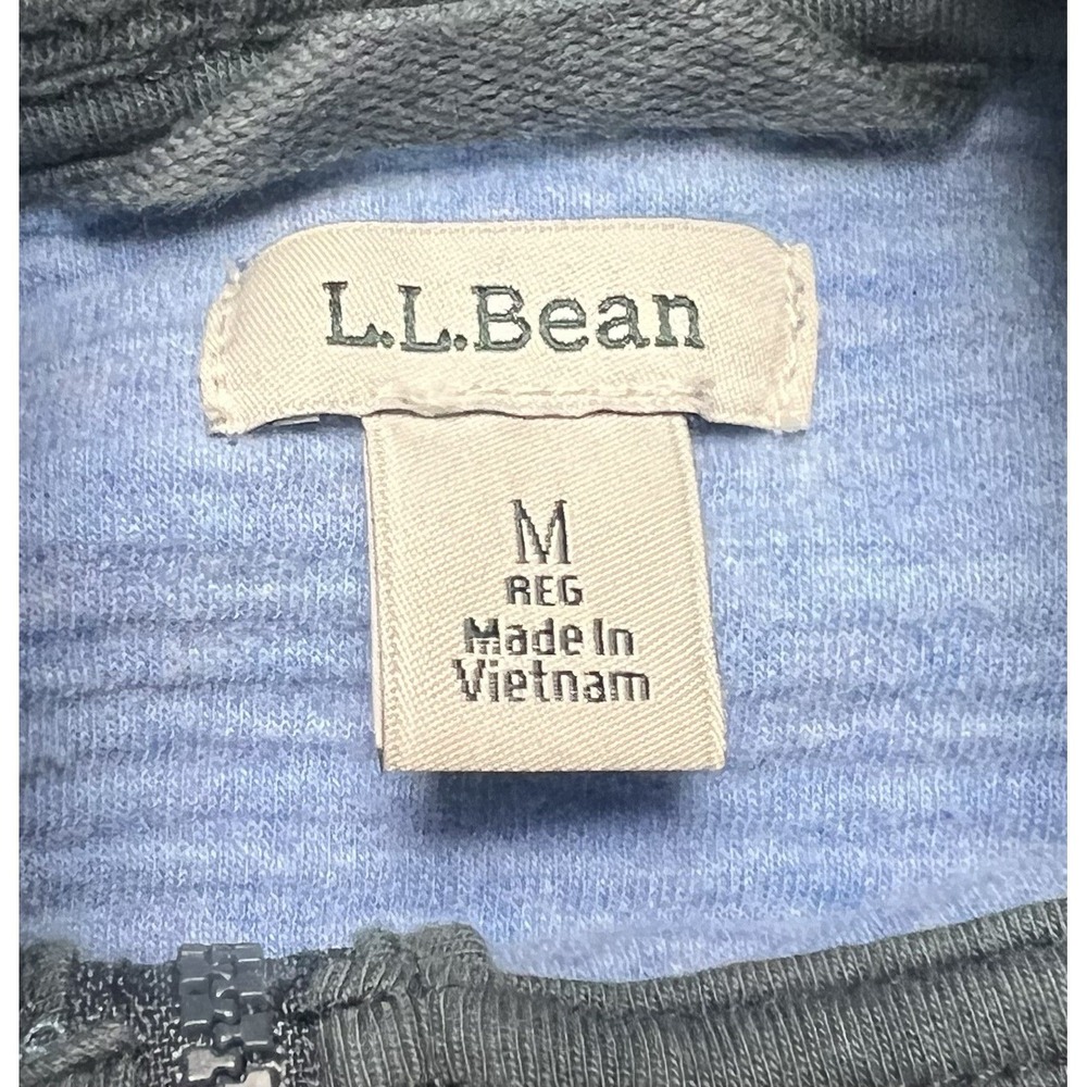 L.L.Bean Women's Lakewashed Double-Knit Full-Zip Jacket Sky Blue Size‎ M - Picture 2 of 5